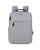 Backpack Travel Bag 15″ USB Port, Multi-Pocket Grey – LB200
